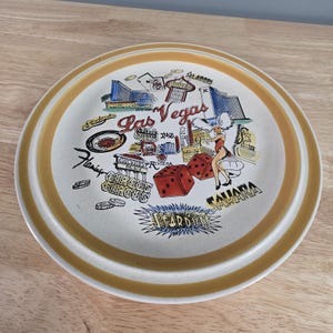 Vintage Charmcraft Las Vegas Souvenir Plate