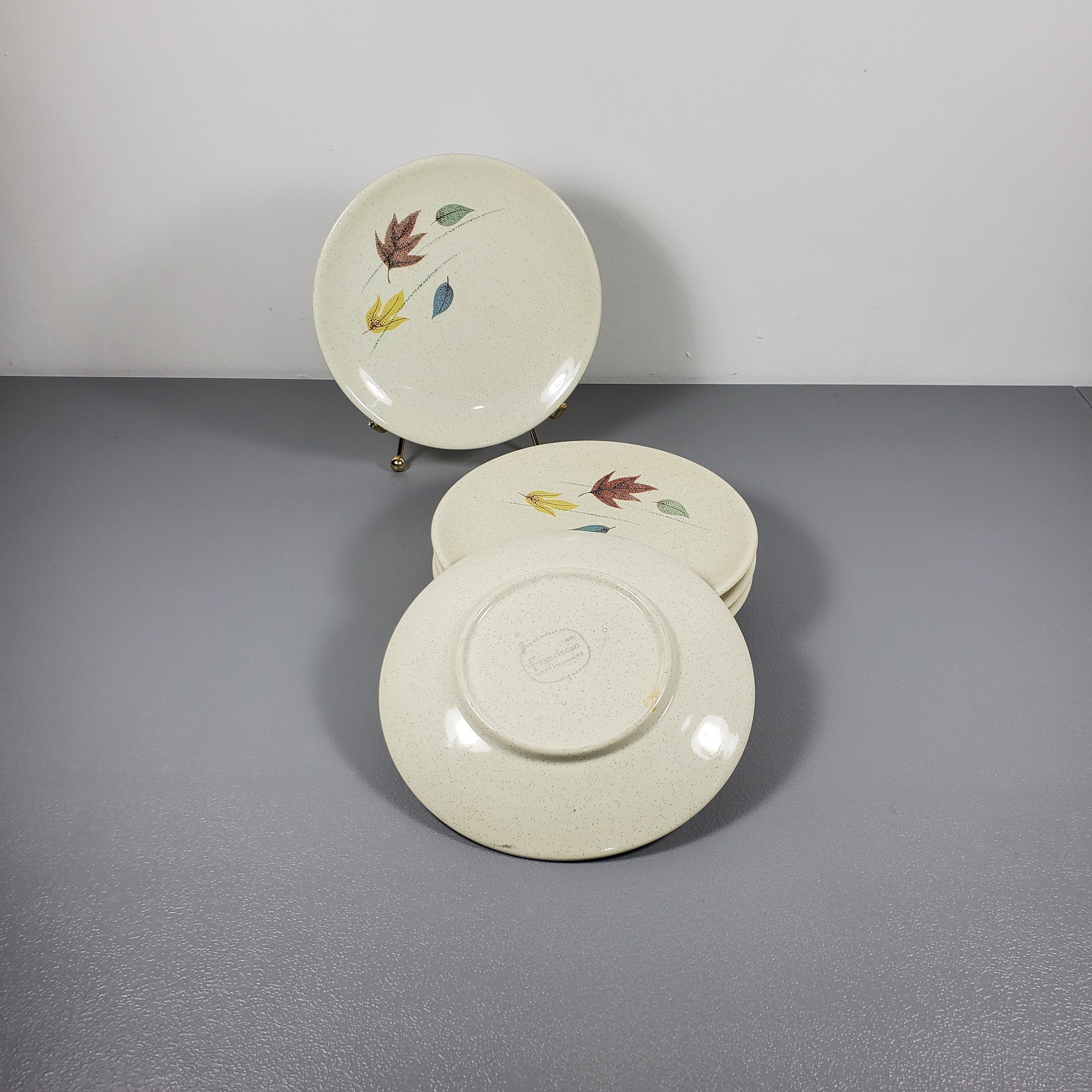 One Franciscan Autumn Leaves Bread Plate