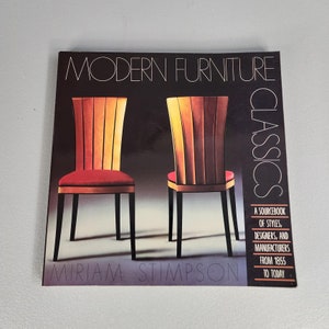 Modern Furniture Classics Book 1987