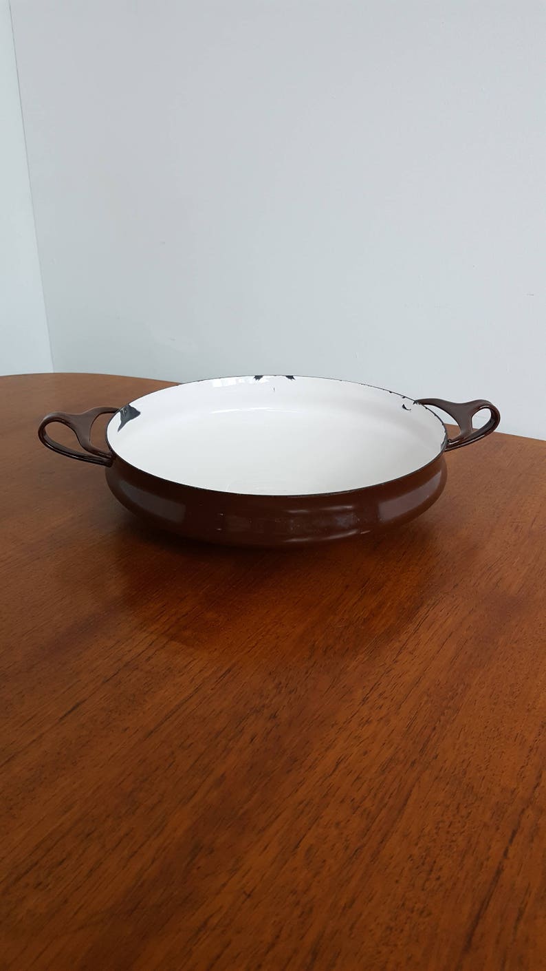 Dansk Kobenstyle Brown Enamel Paella Pan Etsy