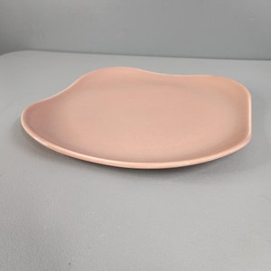 Russel Wright American Modern Steubenville Coral 13&quot; Chop Plate Platter