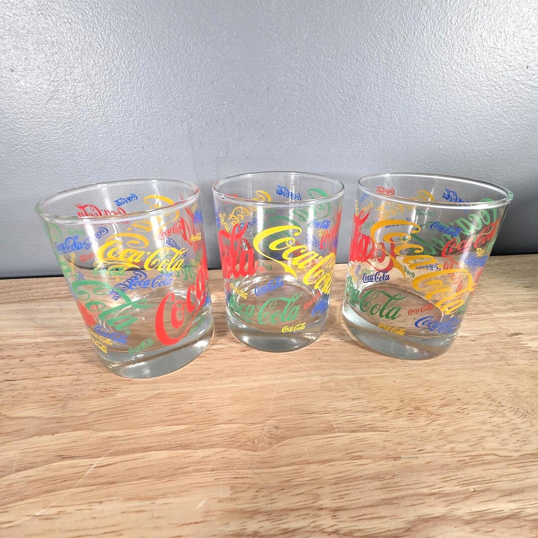 Cola Example Indiana Vintage Coca Cola Indiana Glasses Set of 3 - Etsy