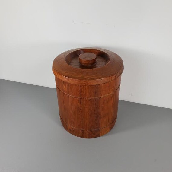 Vintage Goodwood Teak Ice Bucket Etsy Canada