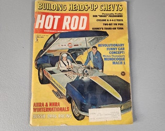 Vintage Hot Rod Magazine November 1973, Funny Cars Issue - Etsy