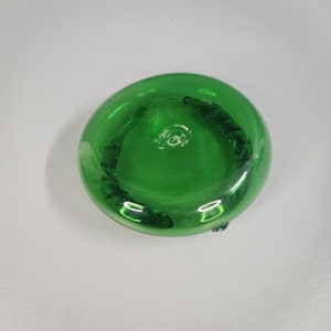 Green Blenko Style Glass Ashtray image 3