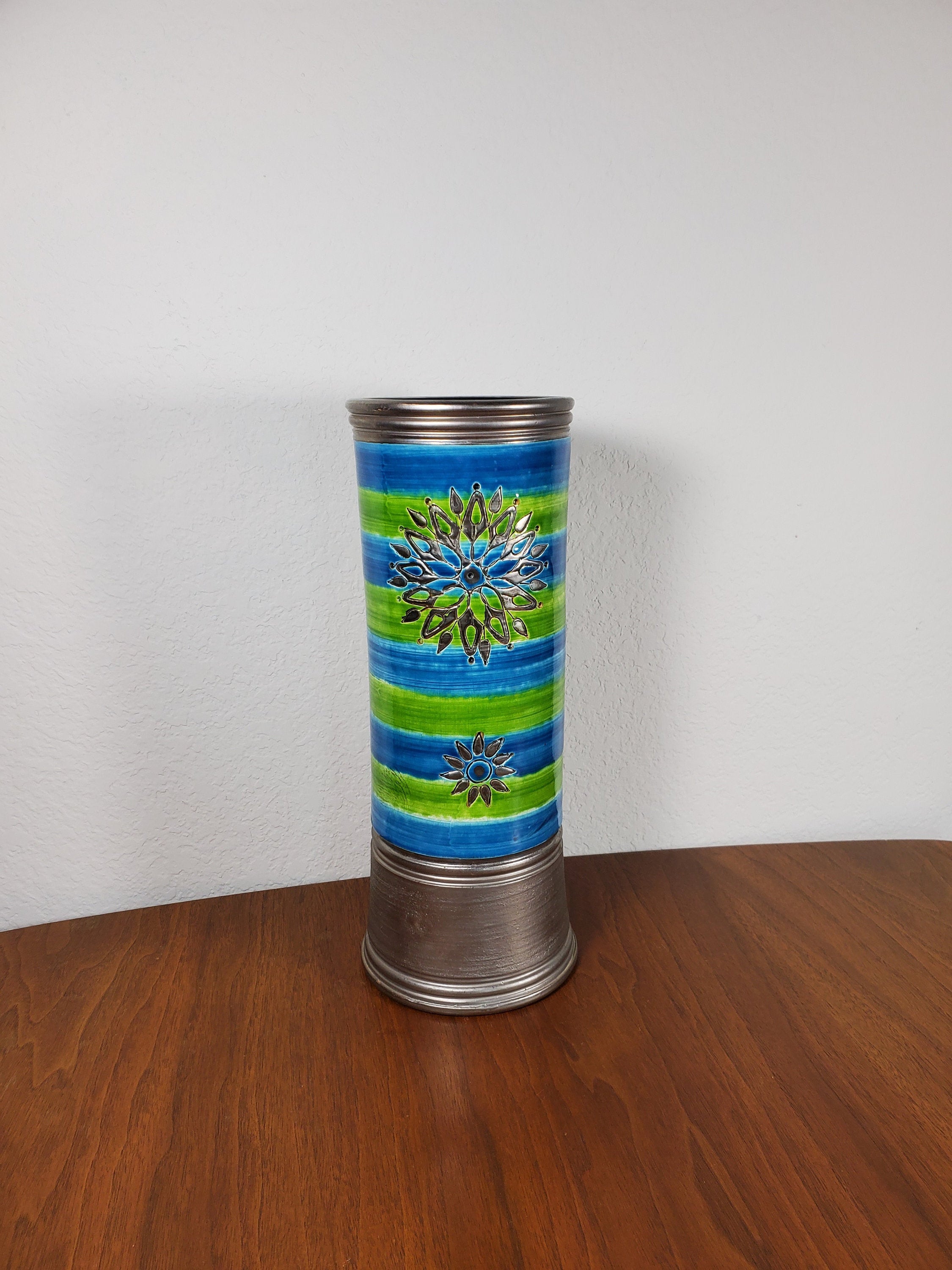 Large Bitossi Cylinder Vase 49/4B