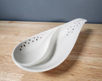 Metlox Poppytrail California Confetti Divided Gravy Boat