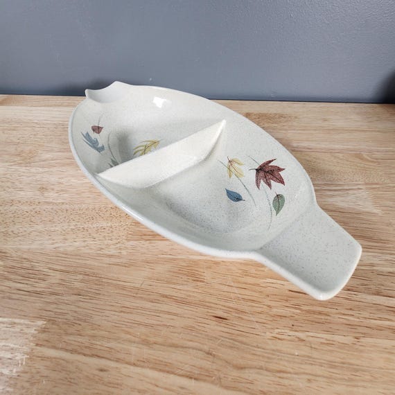 Franciscan Autumn Leaves Divided Serving Bowl New Zealand