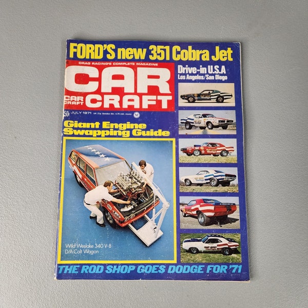 Car Craft Magazine July 1971