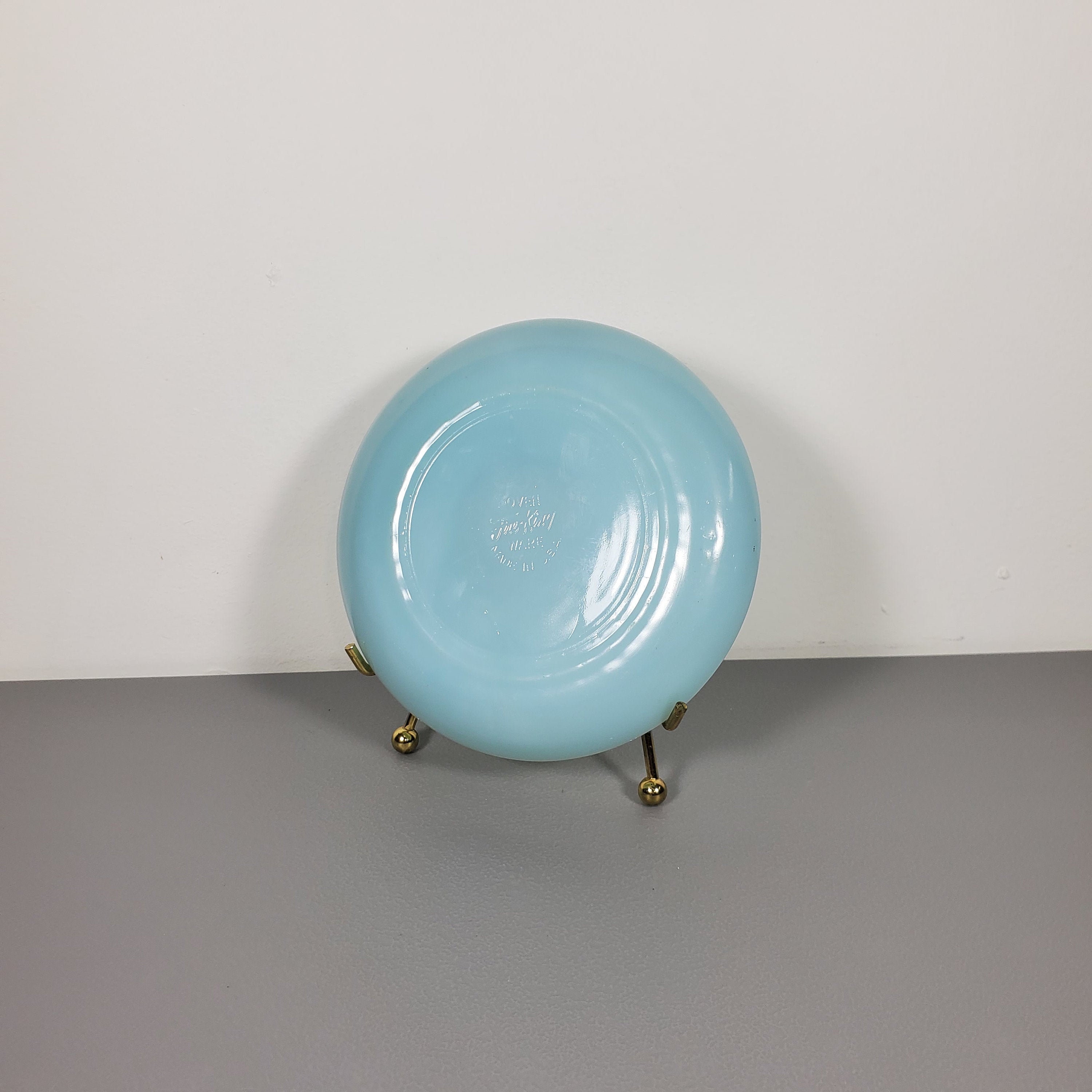 レア Fire King Turquoise Blue Ice Bucket Fire King Turquoise Jadeite Saucer Plate - Etsy