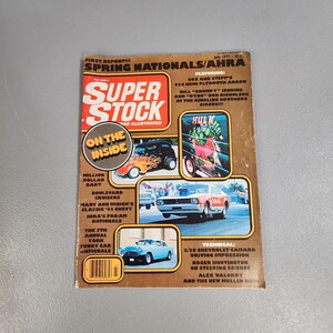 Vintage Super Stock Magazine July 1977