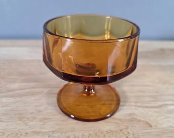 One Colony Nouveau Amber Goblet Chalice Champagne Drinking Glass Multiples Available
