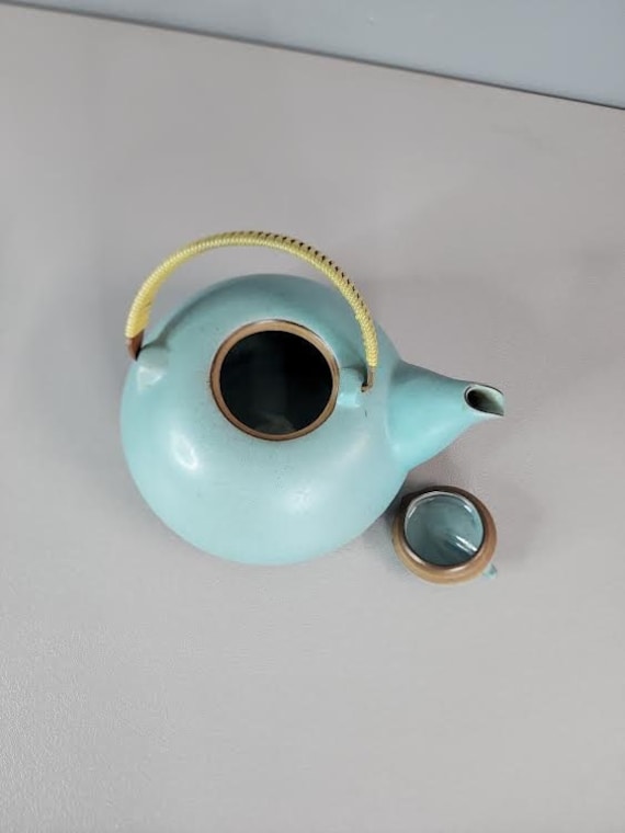 Heath Ceramics Turquoise Nutmeg Teapot - Etsy
