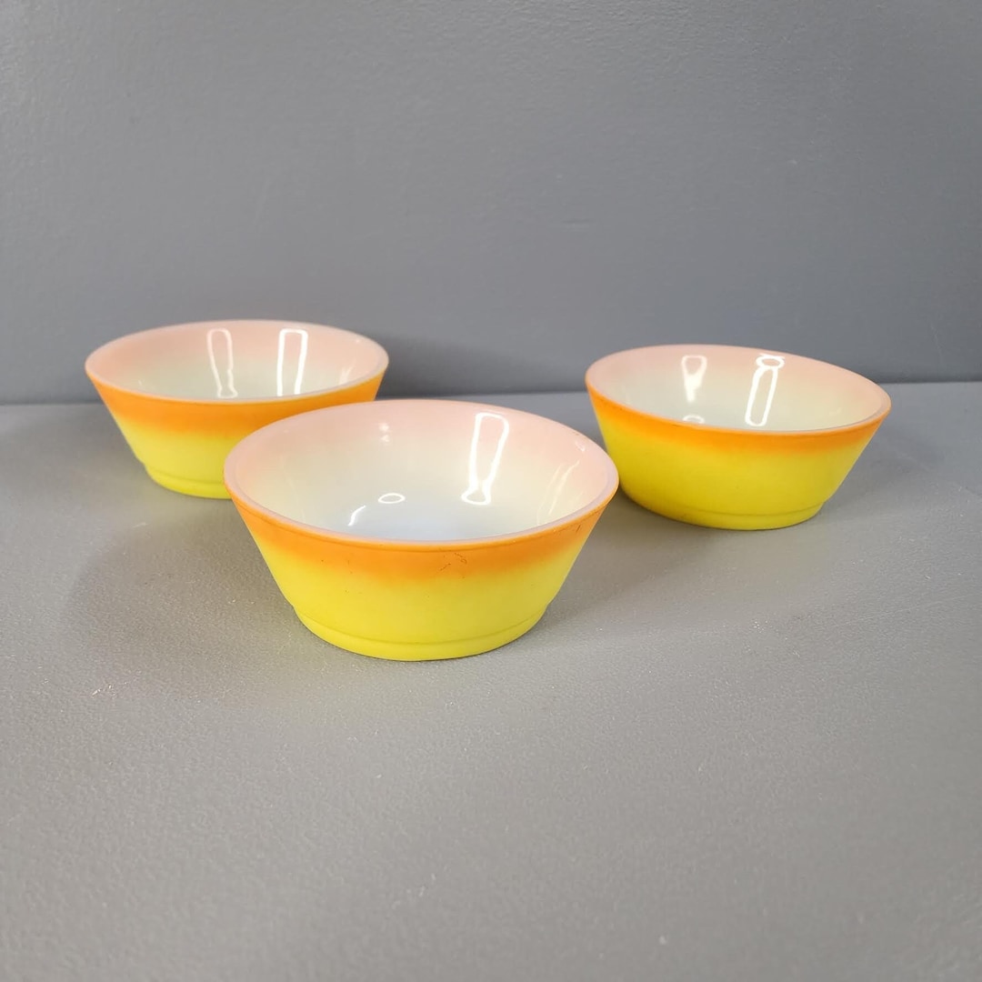 One Anchor Hocking Fire King Yellow Orange Bowl Multiples