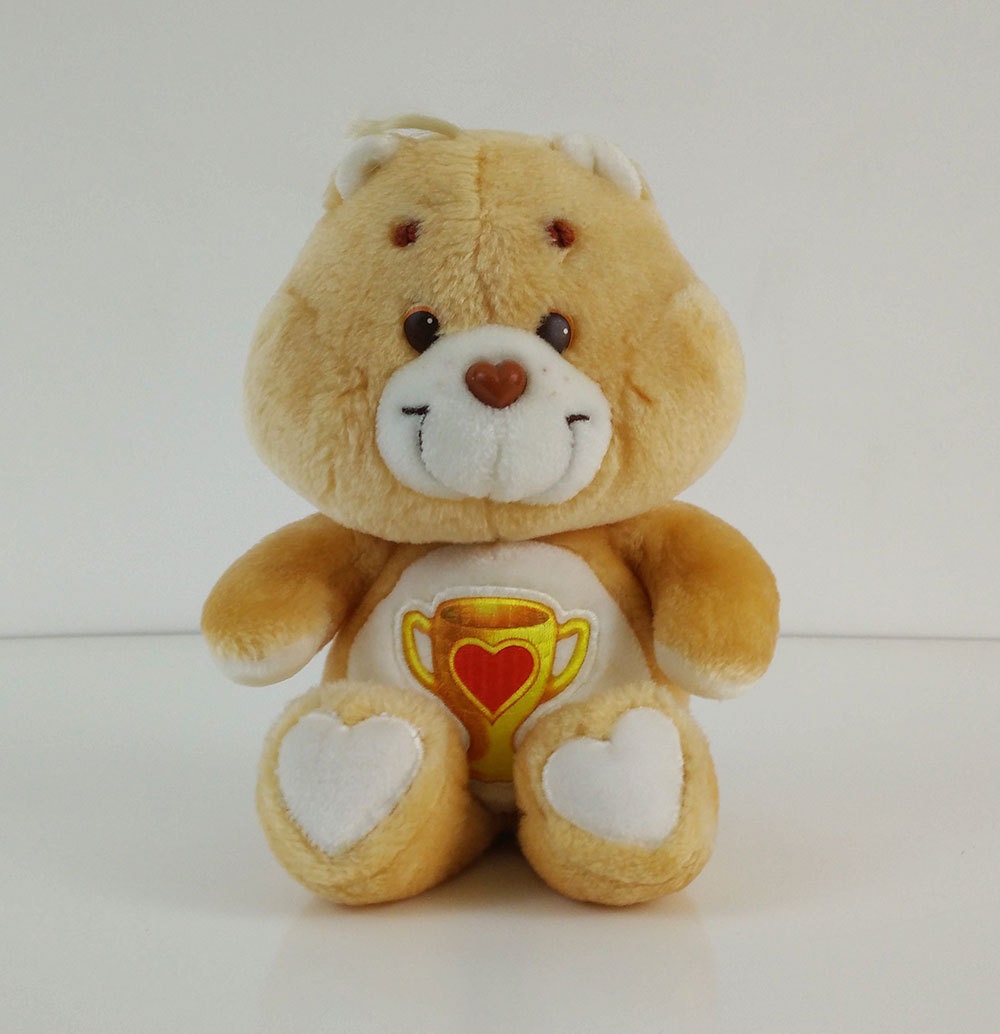 Vintage Care Bears 1985 Champ Bear Plush / Stuffed animal | Etsy
