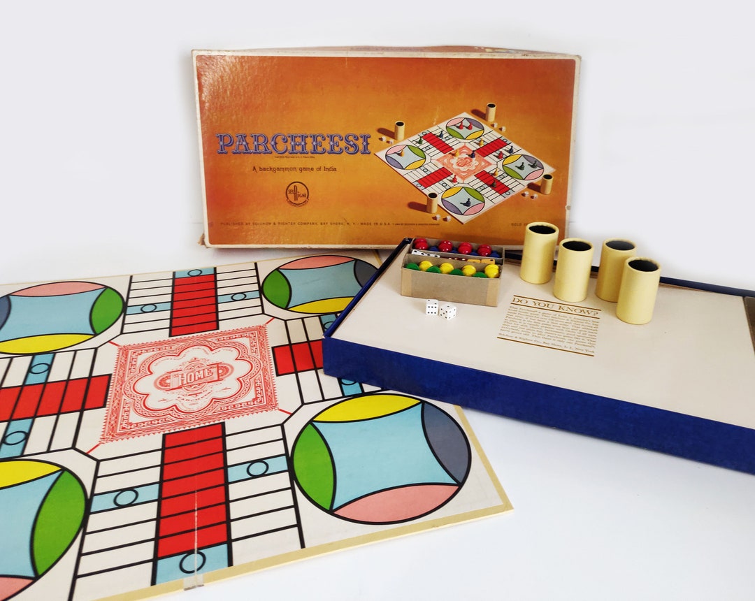 1964 Parcheesi Backgammon Board Game, Gold Seal Edition - Etsy