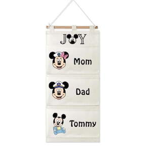 Personalized Disney Cruise Fish Extender | Custom 3 or 4 Pocket Door Organizer | Family Cruise Gift
