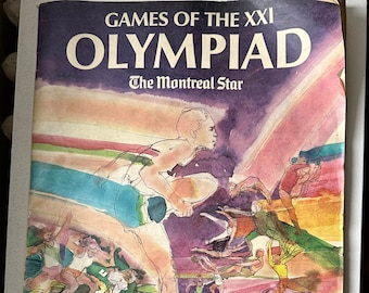 Olympic Games XXI Games Montreal Quebec Newsmagazine Periodical Special Publication 1976 The Montreal Star llustrated Supplement Venue Guide