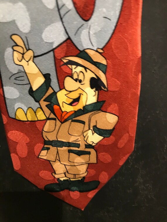 Fred Flintstone Tie Necktie Cartoon Network Fred and Barney Tie