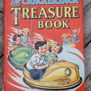 Children&#39;s Book Crackerjack Treasure Book various authors  Published by The Children&#39;s Press, London and Glasgow, 1960 bumper car cover