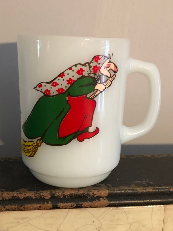 Witch Anchor Hocking Norwegian Kitchen Witch Coffee Mug Tea Etsy