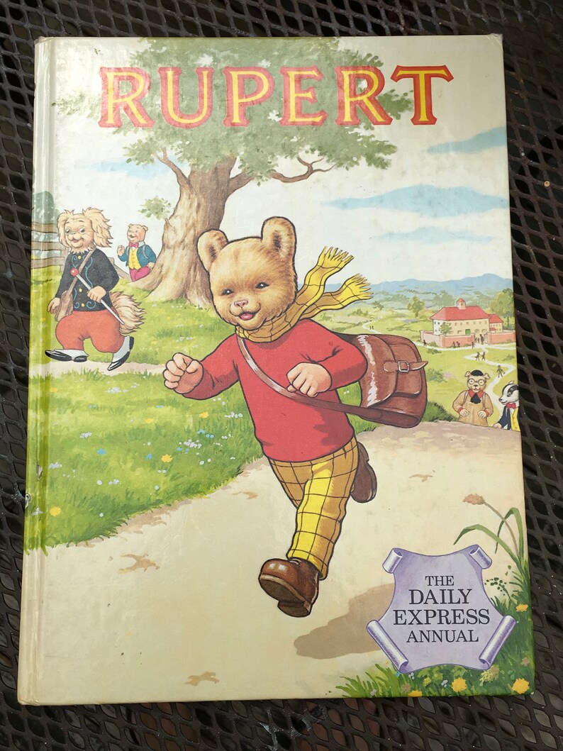 Rupert Bear Children's Book Annual 1984 Nutwood Teddy Bill Etsy