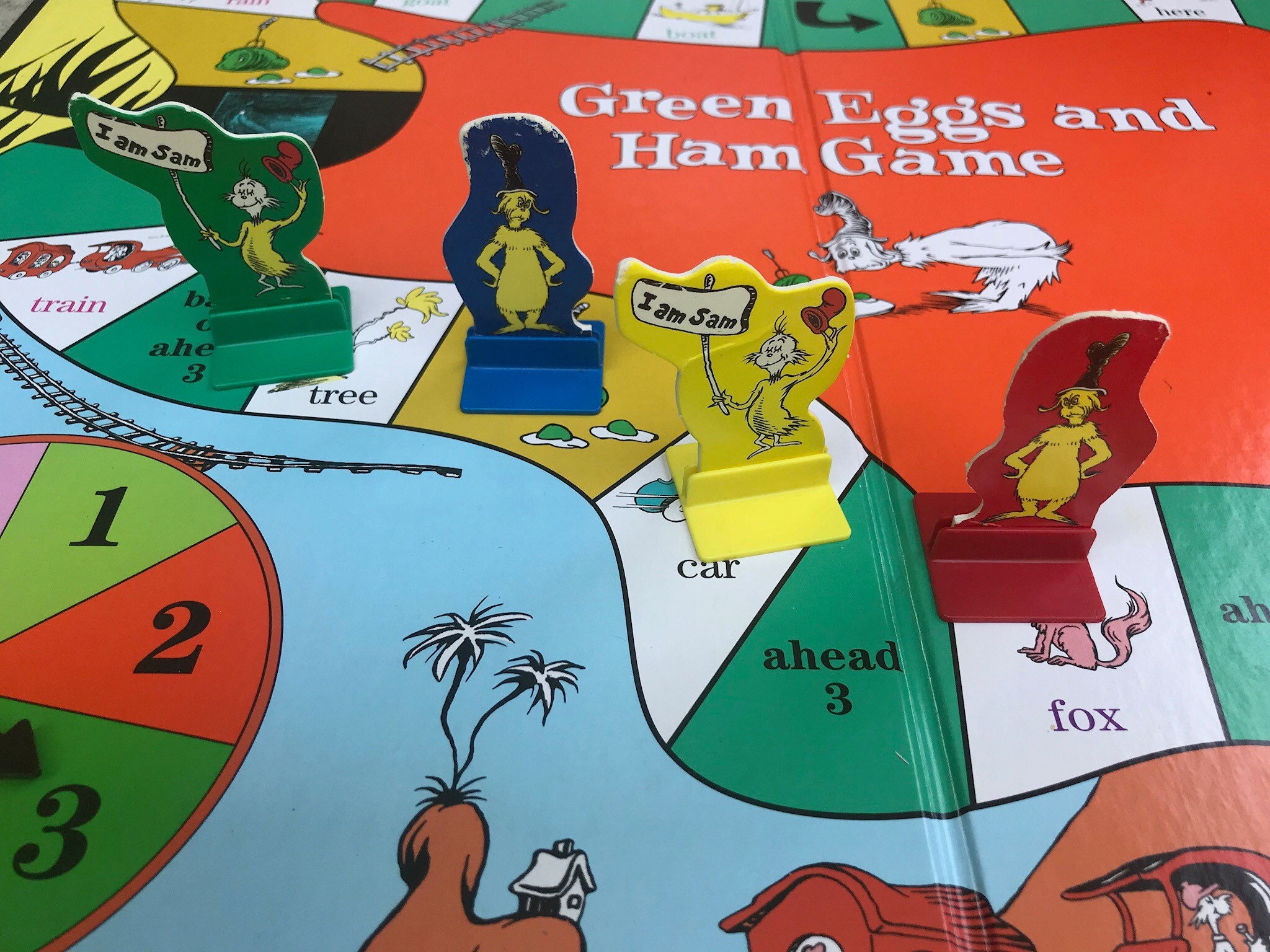 Dr Seuss Green Eggs and Ham Game Board Game Sam I Am Would You Etsy