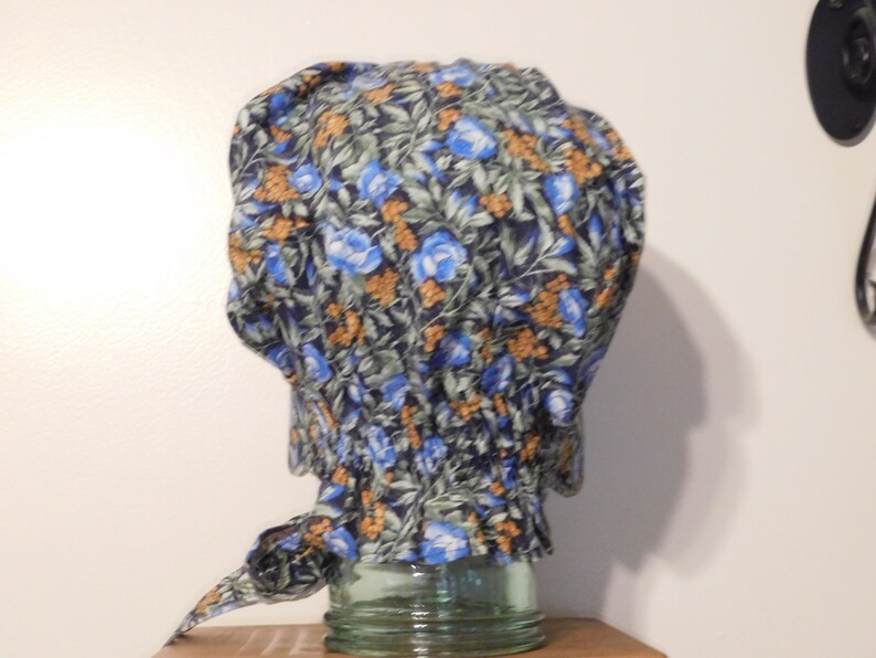 Mennonite,Quaker bonnet,frontier bonnet,handmade bonnet woman/'s pioneer bonnet LDS bonnet Blue flower bonnet Amish bonnet berry bonnet