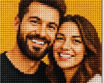 Individuelles Foto-Mosaik-Set aus LEGO® Steinen | LEGO®-kompatible Steine
