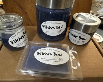 Witches Brew Soy Wax Container Candles and Wax Melts