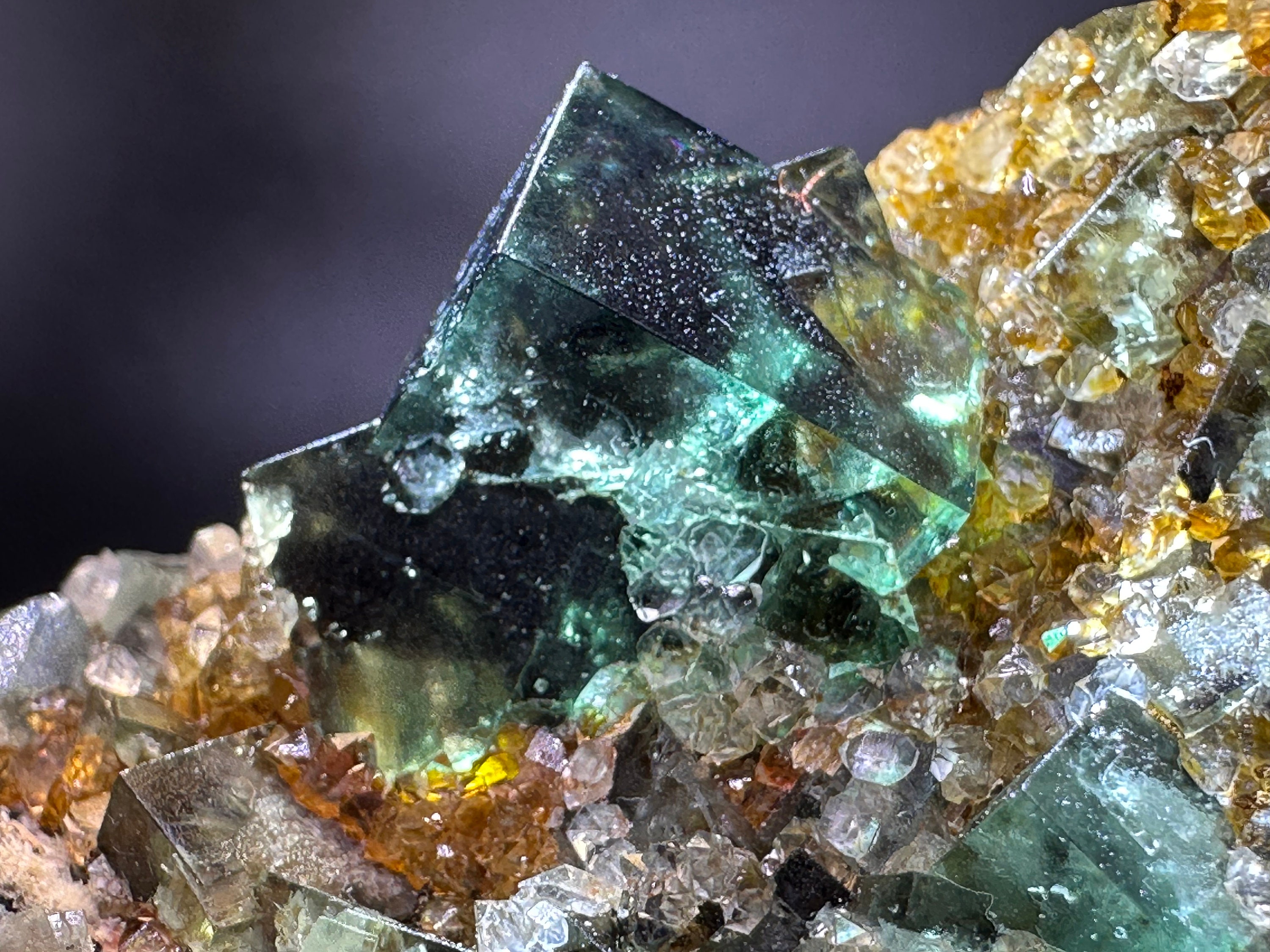 SuperNova pocket fluorite / UK fluorite / Diana Maria mine