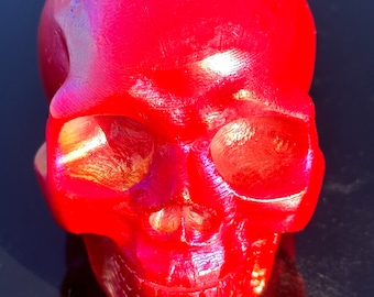 Red Auota crystal Skull