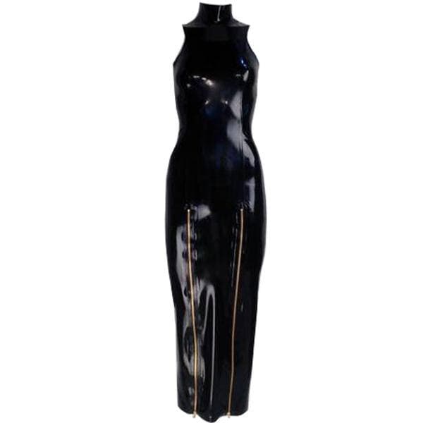 Latex Rubber Hobble Long Gown By Vex Clothing | Designer Latex Gown | Custom Made Latex Dress - 20+ Options | Vex Latex Gown | High Zip Gown