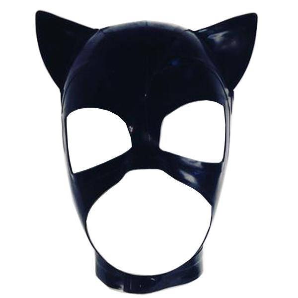 Latex Cat Hood | Vex Latex Cat Mask | Custom Made Cat Mask | Choose From 20+ Colors | Halloween Cat Costume Mask | Catwoman Mask