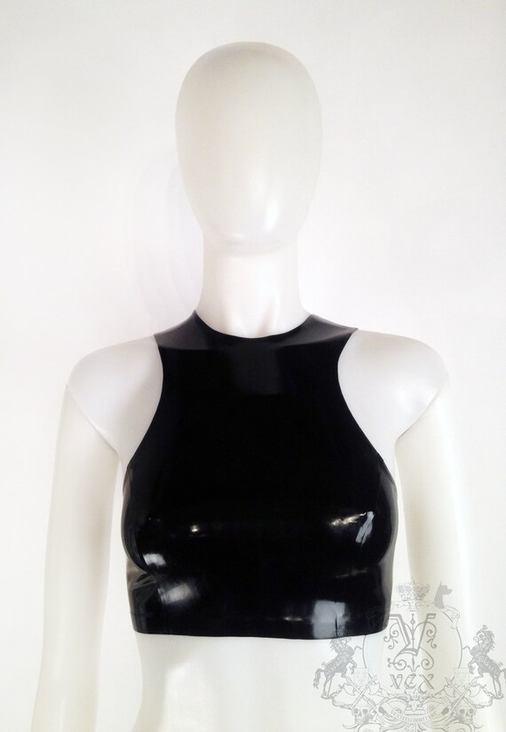 Latex Rubber Muscle Crop Top by Vex Custom Latex Crop Top as Seen on Lady  Gaga Choose Over 20 Colors Vex Latex Clothing 