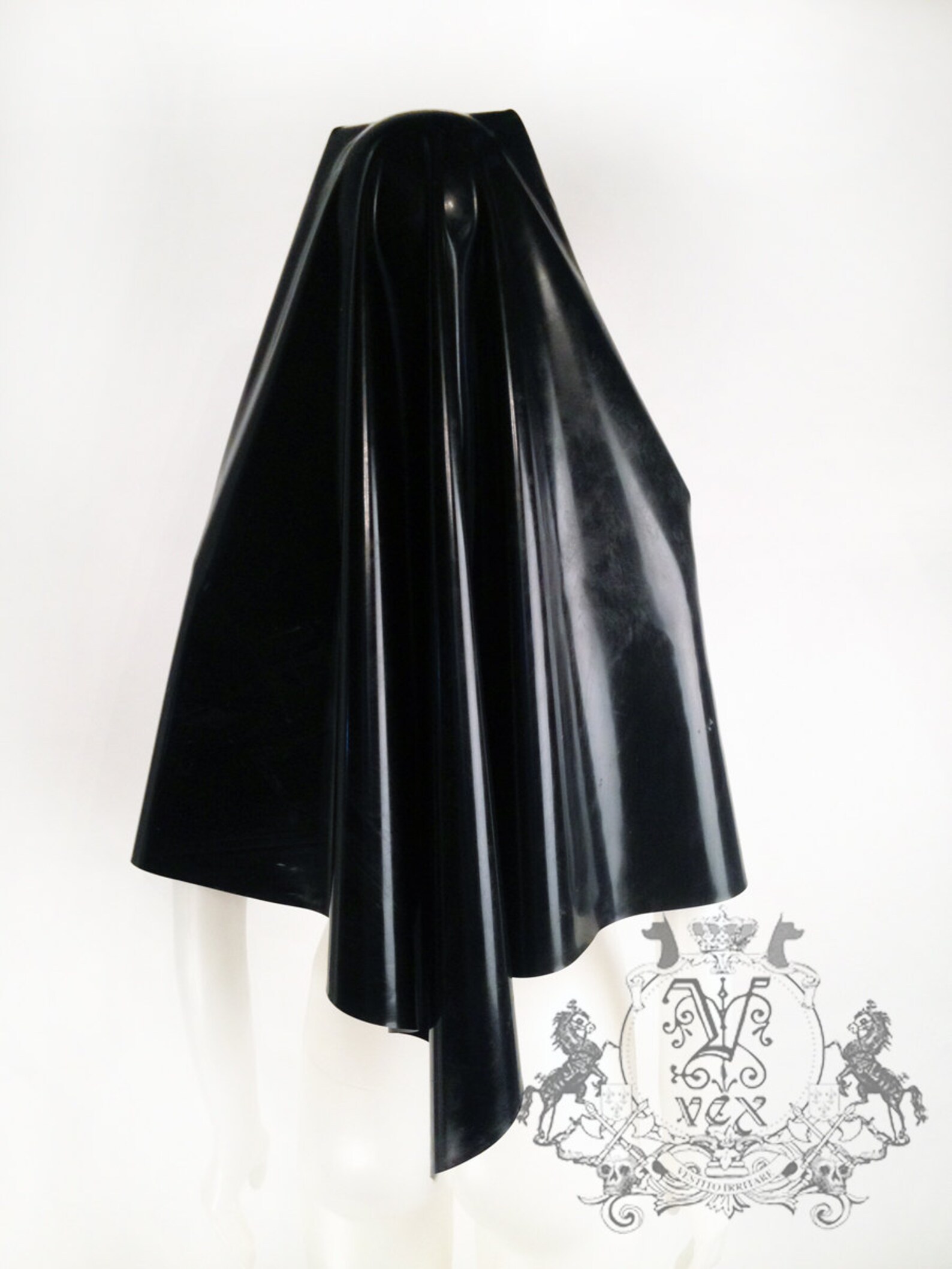 Latex Rubber Nuns Habit Hood Costume by VEX Clothing Role | Etsy