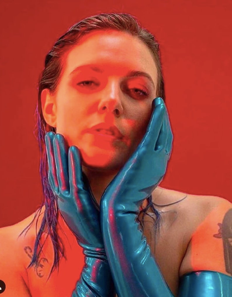 latex opera gloves