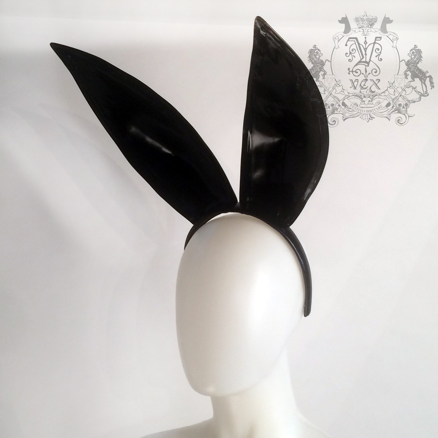 Latex Rubber Bunny Ears on a Headband Made by Vex Latex - Etsy