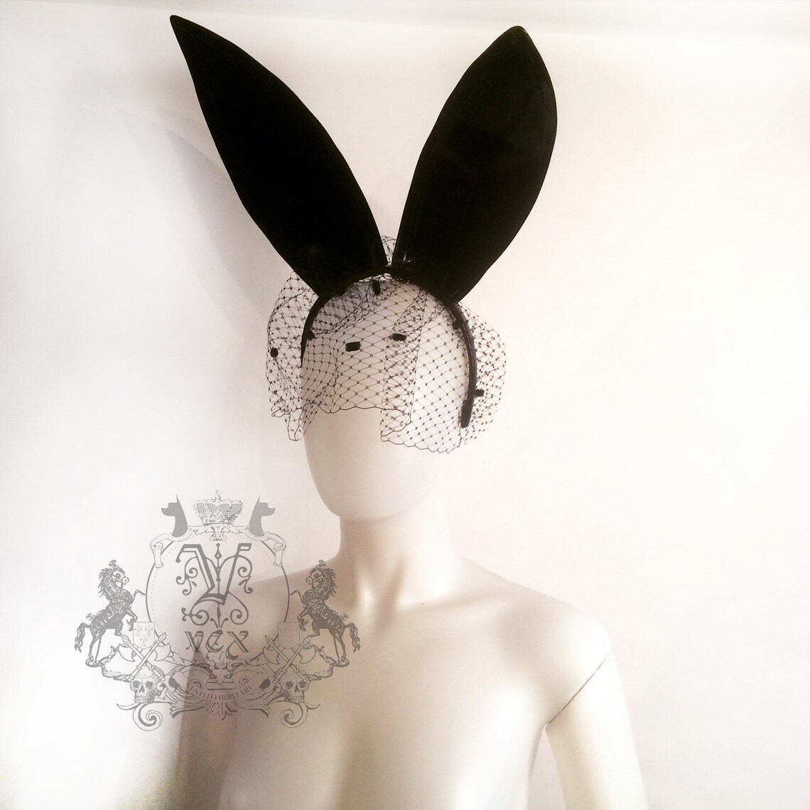 Latex Rubber Bunny Ears on a Headband Made by Vex Latex - Etsy