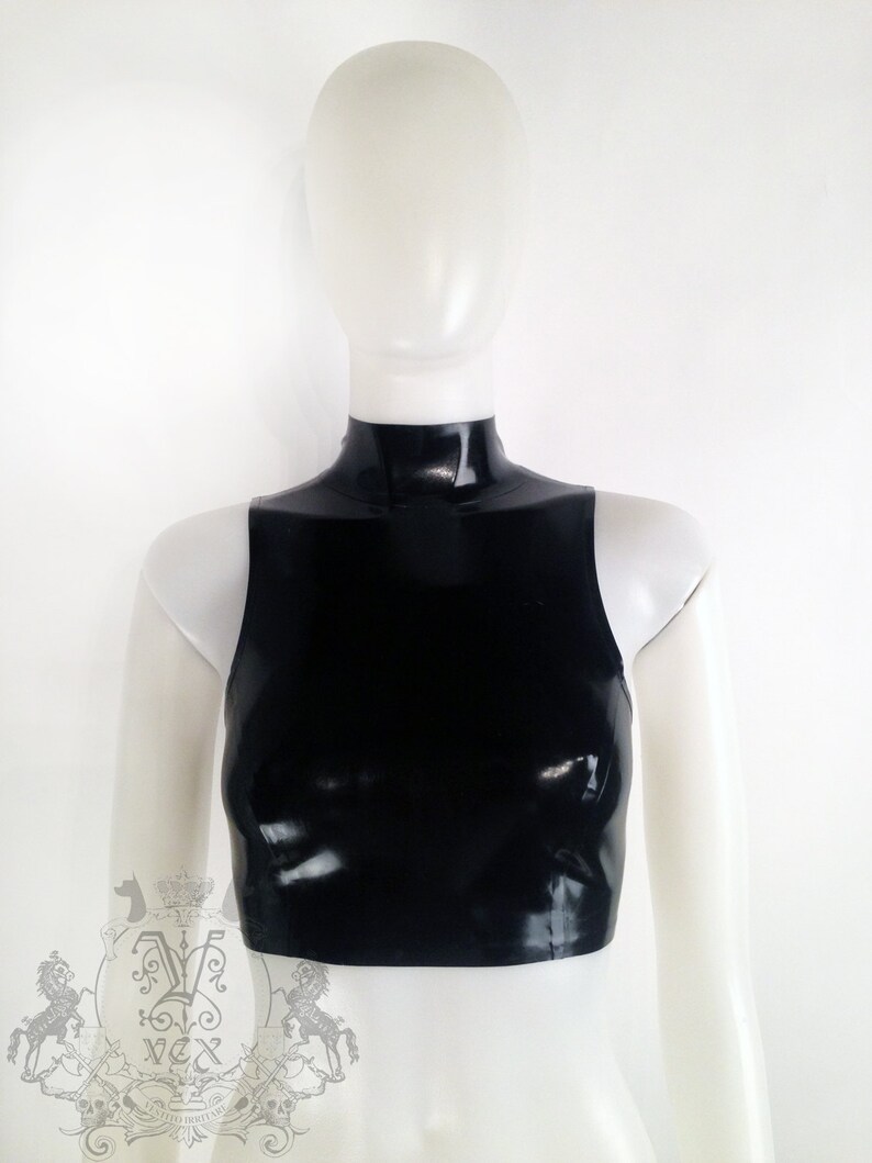 Latex Rubber Sleeveless Crop Top Custom Made Latex Crop Top - Etsy Ireland