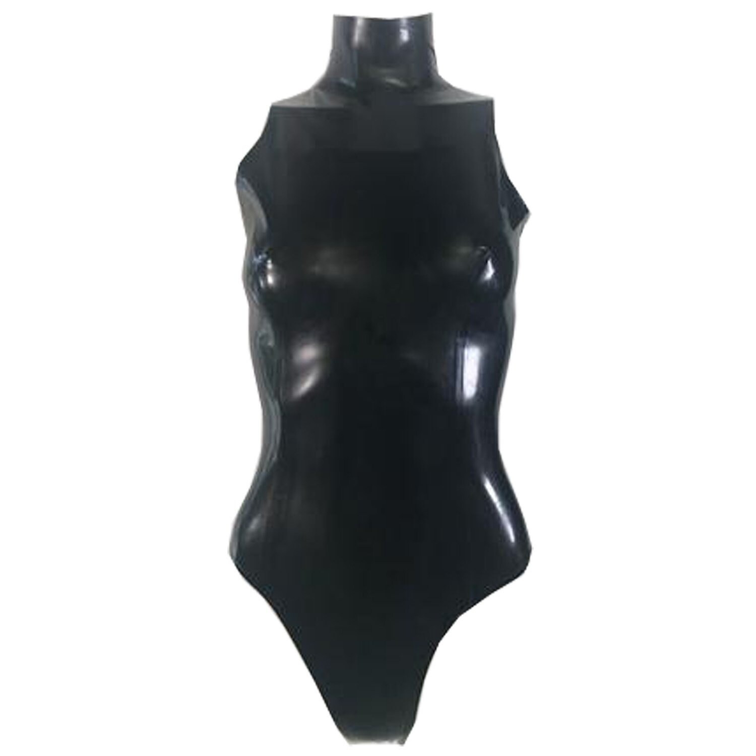Latex Sleeveless Bodysuit Mock 