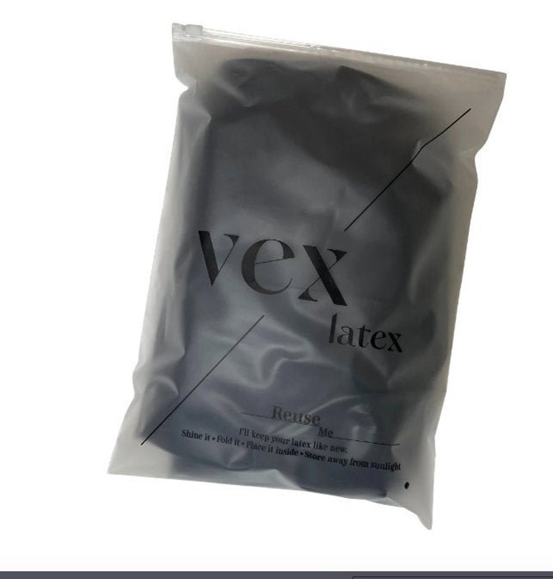 Vex Latex Storage Bags READY TO SHIP Reusable Vex Latex Storage Bags Latex Storage Bag Lingerie Storage Bag Vex Latex Accessories image 1