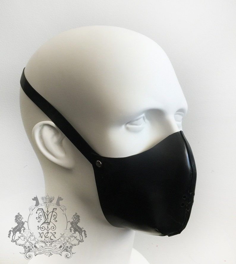 Unisex Latex Rubber Muzzle Face Mask by Vex Latex Mens Latex Etsy