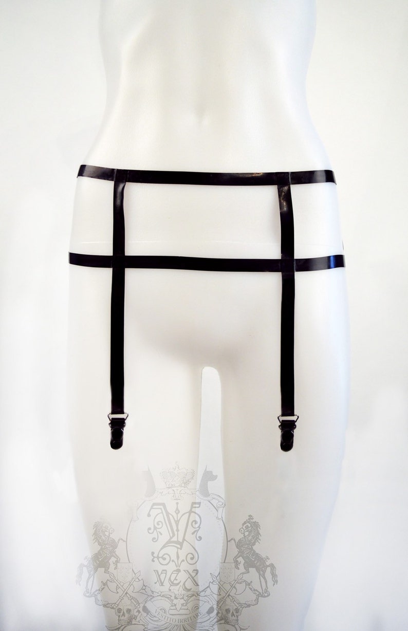 Latex Rubber Garter Belt Horizon Garter Belt Vex Latex Etsy