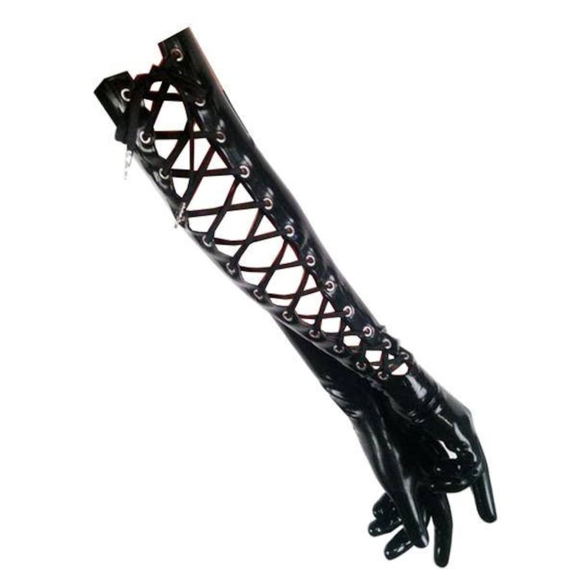 Latex Laced Opera Gloves Latex Rubber Opera Length Gloves Etsy