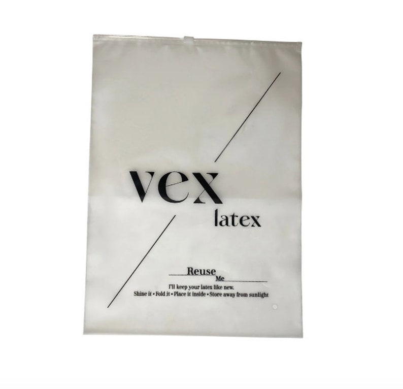 Vex Latex Storage Bags READY TO SHIP Reusable Vex Latex Storage Bags Latex Storage Bag Lingerie Storage Bag Vex Latex Accessories image 2