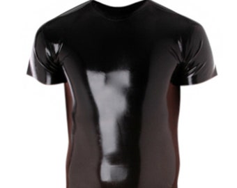 Latex Classic Tee | Maßgeschneidertes Herren Latex Shirt - Wählen Sie aus 20+ Farben | Herren Designer Latex Shirt von Vex Clothing | Latex Shirt