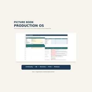 Picture Book Production Planner