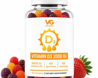 Vitamin D3 2,000 IU Gummies – 60ct