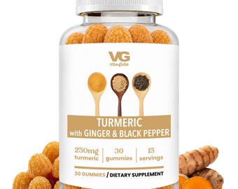 Turmeric, Ginger & Black Pepper Gummies – 30ct